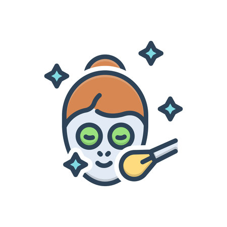 Icon for face makeup,makeupのイラスト素材