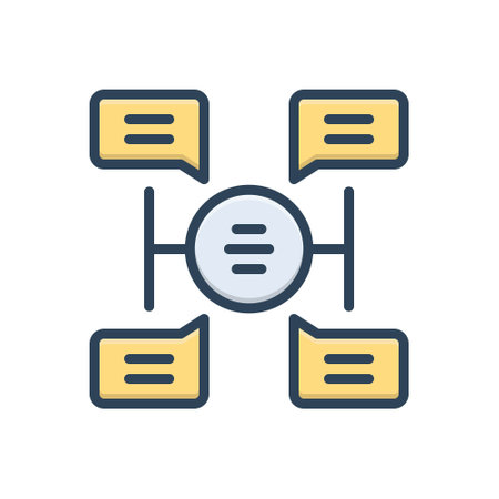 Icon for mind map,connectedのイラスト素材