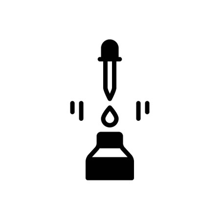 Icon for serum,dropperのイラスト素材