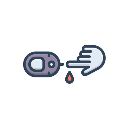 Icon for blood sugar,bloodのイラスト素材