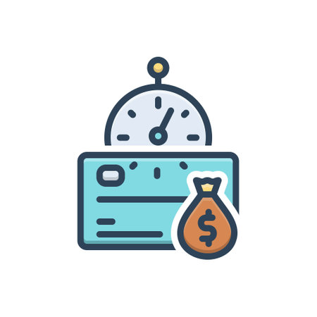 Icon for credit,money bagのイラスト素材