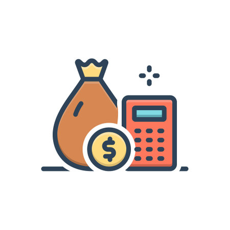 Icon for fiscal credit,fiscalのイラスト素材