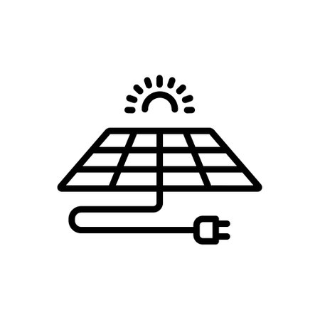 Icon for panel,solar panelのイラスト素材