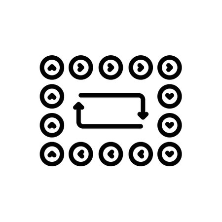 Icon for repeated,rotationのイラスト素材