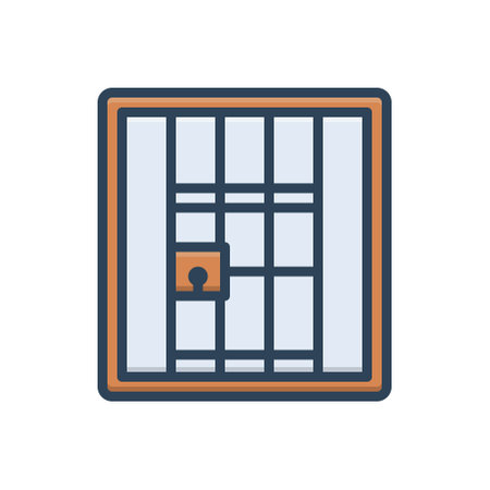 Icon for jail,prisonのイラスト素材