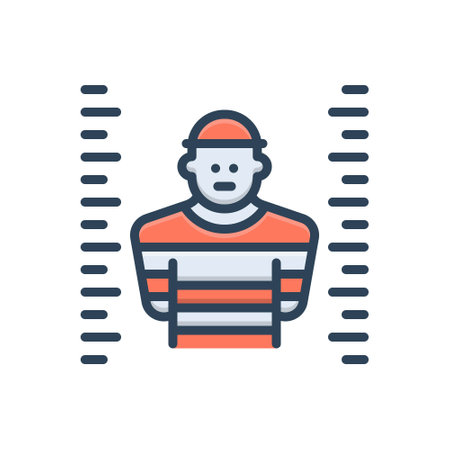 Icon for criminal,offenderのイラスト素材