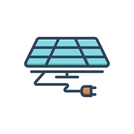 Icon for solar panel,renewable