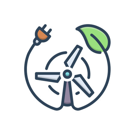 Icon for renewable energy,renewableのイラスト素材