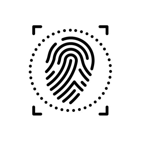 Icon for biometric, recognitionのイラスト素材