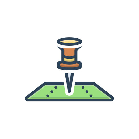 Icon for map pin, thumbtackのイラスト素材