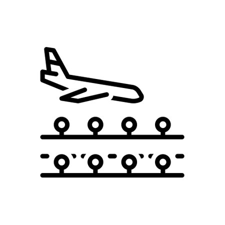 Icon for landing, planeのイラスト素材