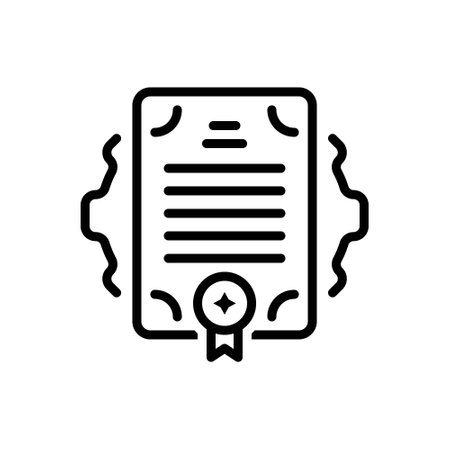 Icon for patent, charterのイラスト素材