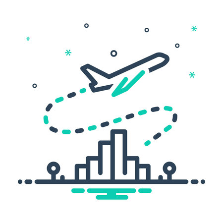 Icon for flight, take off