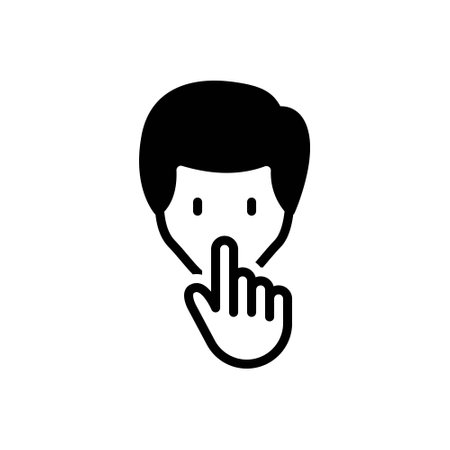Icon for non verbal,non,verbal, gestureのイラスト素材