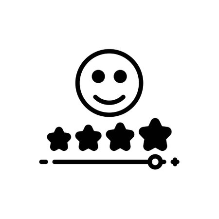 Icon for customer satisfaction, reviewのイラスト素材