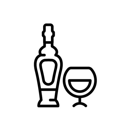 Icon for alcohol, liqueurのイラスト素材