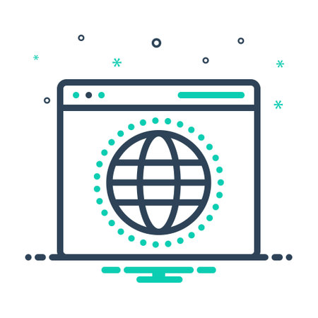 Icon for website, webのイラスト素材