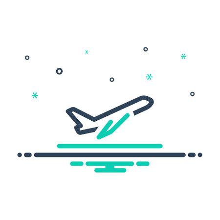 Icon for departure, air transportのイラスト素材