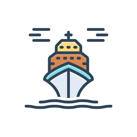 Icon for ferry, boatのイラスト素材