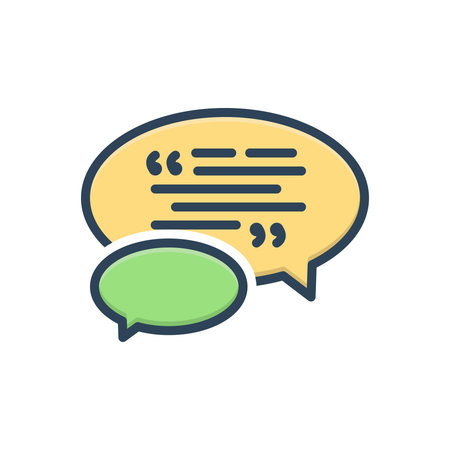 Icon for slogan, watchwordのイラスト素材