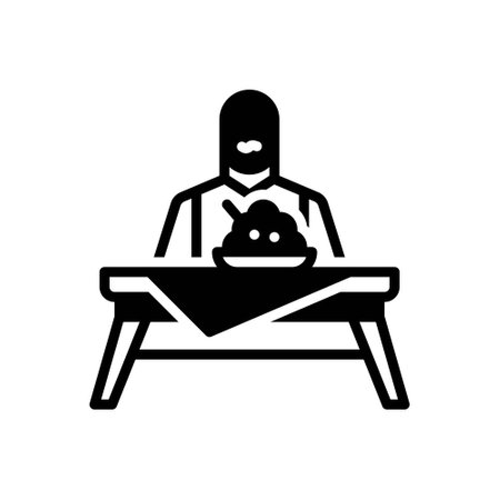 Icon for eating, swallowのイラスト素材