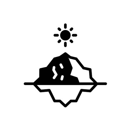 Icon for melting ice, meltingのイラスト素材