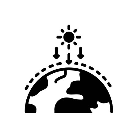 Icon for solar irradiance, sunriseのイラスト素材