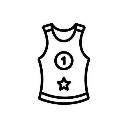 Icon for running shirt, uniformのイラスト素材