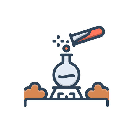 Icon for experiment, chemistryのイラスト素材