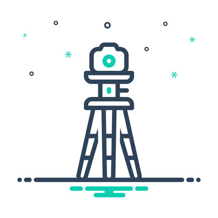 Icon for tripod, cameraのイラスト素材