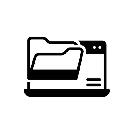 Icon for folder, browserのイラスト素材