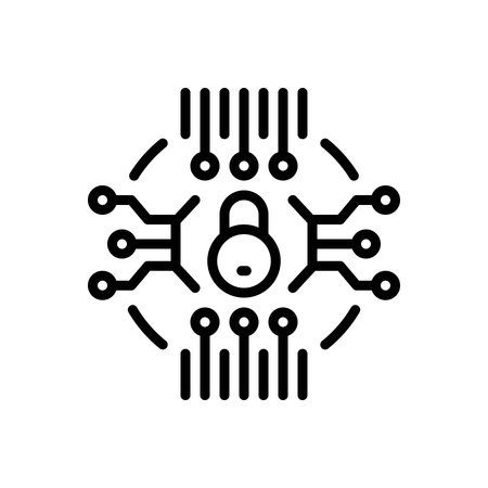 Icon for network security, cyber securityのイラスト素材