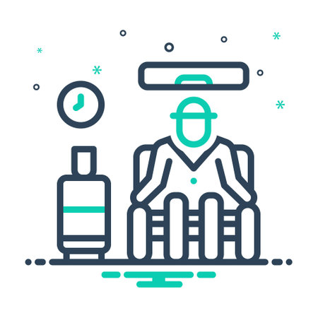 Icon for relax, waiting areaのイラスト素材