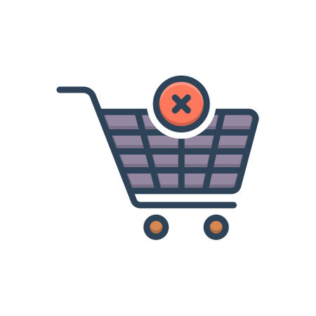 Icon for empty cart, emptyのイラスト素材