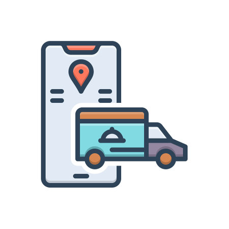 Icon for food delivery, foodのイラスト素材