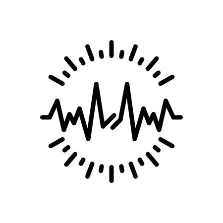 Icon for wave, musicalのイラスト素材