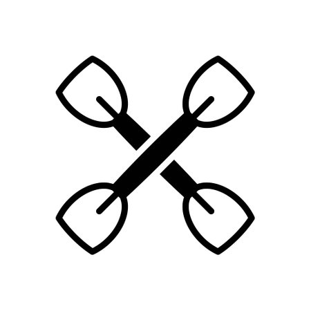 Icon for paddle, oarのイラスト素材