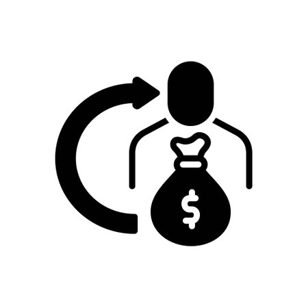 Icon for wages, incrementのイラスト素材