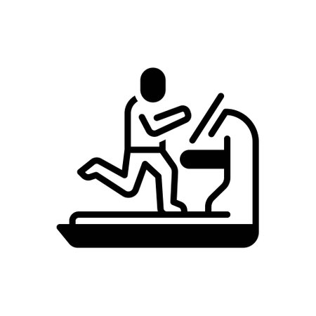 Icon for treadmill, machineのイラスト素材
