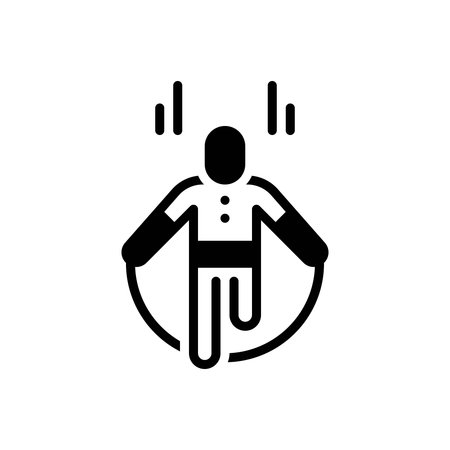 Icon for jumping rope, jumpingのイラスト素材