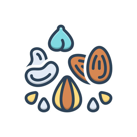 Icon for nuts, proteinのイラスト素材