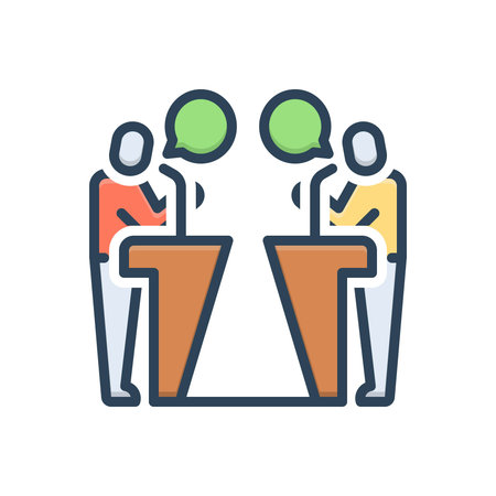 Icon for debate, discussion