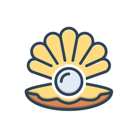 Icon for pearl, oceanのイラスト素材