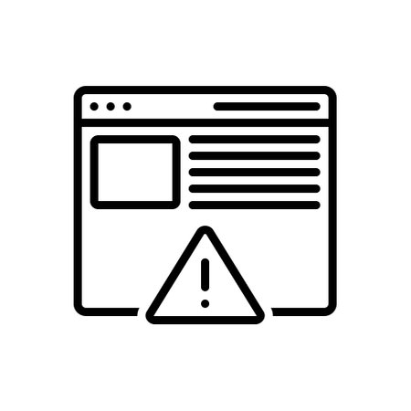 Icon for error page, errorのイラスト素材