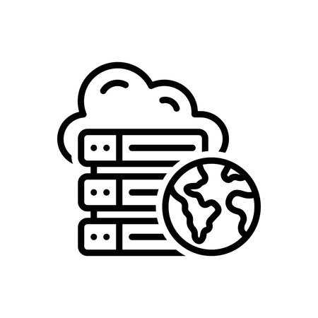 Icon for web server, globalのイラスト素材