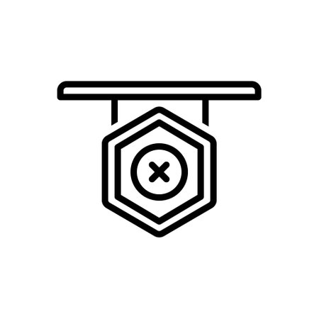 Icon for closed, signのイラスト素材