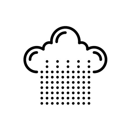 Icon for shower, cloudのイラスト素材
