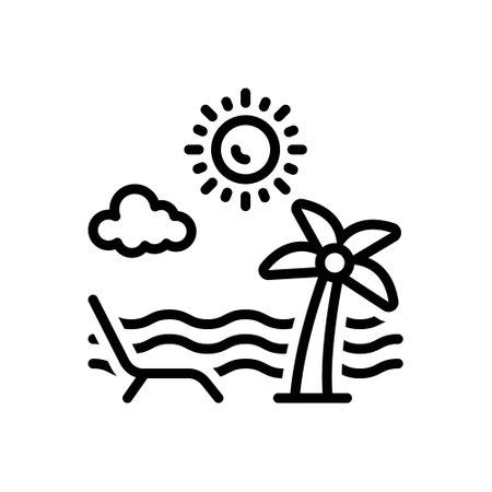 Icon for summer, beachのイラスト素材
