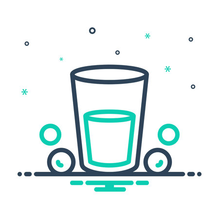 Icon for water, glassのイラスト素材