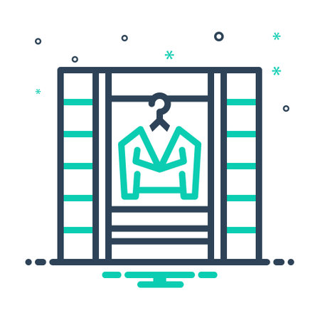 Icon for wardrobe, furnitureのイラスト素材